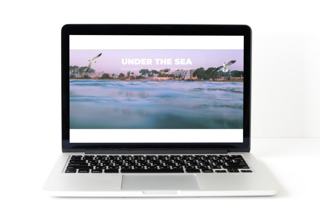 Laptop digital device screen mockup